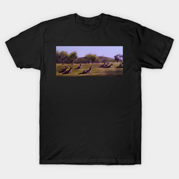 Kangaroo dreaming, by, j T-Shirt by J7Simpson